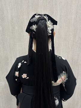 アルーシェ 心斎橋(Alushe) ヘアセット●ロングタイトポニー