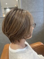 パウダーヘアー ルミニティ(powder hair luminity)&nbsp;華やかショートボブ。ハイライトを添えて