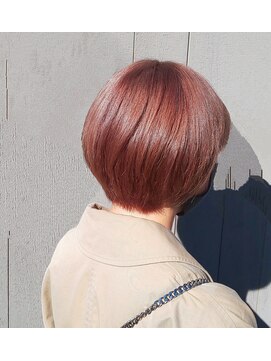 レイジーウッド(Lazy wood) ボブ×ピンクオレンジ