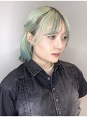 [Shuga]ブリーチ/ハイトーン/グリーン×ターコイズ×ブラック