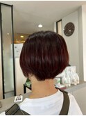 チェリーレッドコンパクトボブ