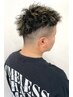 【メンズ限定】ツイストパーマ+メッシュハイライト+カット ￥24200