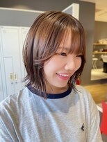 バランス ヘアーアンドアイラッシュ 野田店(balance.) 顔周りくびれレイヤーボブ
