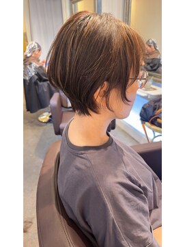 ボニークチュールドットエス(.S) レイヤーショート くせ毛 ショート 40代 大人ボブ 大人ショート