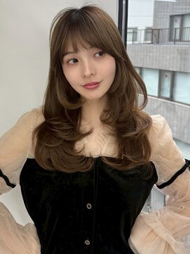 ユーフォリア 銀座本店(Euphoria) ロングレイヤー　韓国ヘア　くびれヘア　モテ髪　アッシュカラー