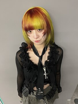 ロテ 名古屋 名駅店(Lote.) ミディアムヘア/暗めカラー/グランマッシュ