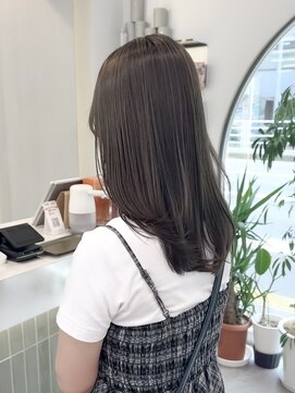 ロンドリゼル 札幌(Lond RiseL) ◯ オリーブグレー/韓国/レイヤーカット/髪質改善/縮毛矯正/札幌