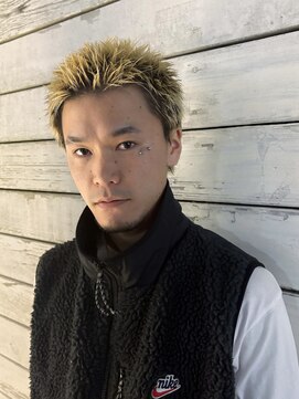 オーシャントーキョー ホワイト 原宿(OCEAN TOKYO WHITE) 金髪ハイトーンスパイキーショート