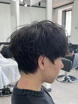 ログ 高松木太店(Log) メンズショート　高松シャドウパーマ