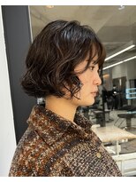 スノッブエモア(SNOB emoi)&nbsp;スクエアボブパーマ