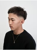 メンズフェードアップバングショート