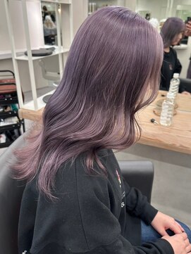 ベレーザ 川越(Beleza) 6031ラベンダーピンクミルクティーベージュセミロングレイヤー