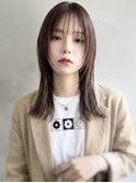 ソフトウルフレイヤーカット×モカブラウンカラー