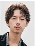 銀座メンズカット2wayシャドウパーマフェザーパーママッシュ眉毛