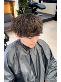 波巻きパーマ