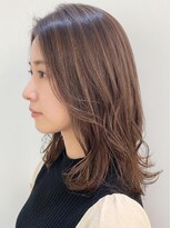 アドラーブル はなみずき店(adorable)&nbsp;白髪染めハイライト×エアリーミディアム◎30代40代ふんわり