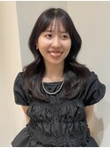 くびれヘア レイヤーカット 顔周りカット ニュアンスカラー
