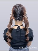【推し活ヘアメ】リボンツイン
