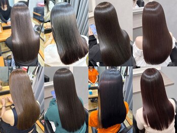 ミー 新宿(MII)の写真/ブリーチ毛もOK♪髪質改善縮毛矯正!圧倒的な艶髪に思わず触れたくなるストレートヘアへ♪