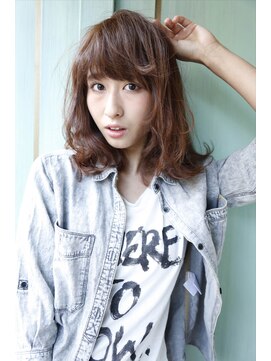 ヘアリゾート バレンタイン(hair+resort valentine) カジュアルホイップカールミディ