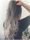 お客様カラー　ハイライトグレージュ【Belle銀座５丁目】
