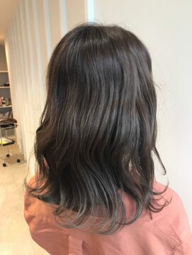 エイクス ヘア デザイン×美髪クリニック 千葉(AQs hair design) N.グレージュ×ミディ