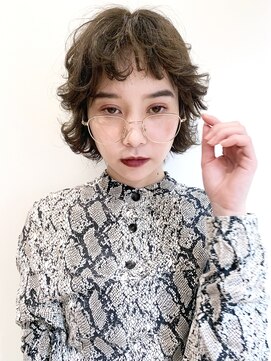 アイティー バイ アルバム 中野店(IT by ALBUM) ボブウルフ_ローライトスリークボブ厚めバング_7503