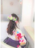 卒業式ヘアセット・はかま着付け 14