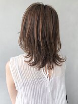 ボブウルフ大人かわいいピンクベージュ薄めバング結べるボブ