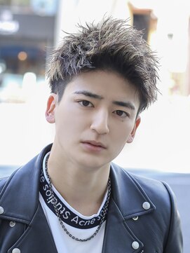 ベーア(Bar) ソフトツイストパーマ刈り上げショートツーブロックモヒカン