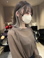 ロンド レア 天神大名店(Lond Le’a)&nbsp;デザインカラー/レイヤーカット/ウェットヘア/オリーブベージュ