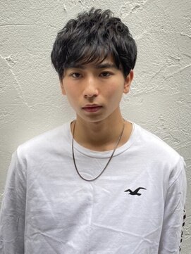 ルルディ バイ アフロディーテ銀座(luludi by APHRODITE) ダークアッシュ/アッシュブラック/カルマパーマ/ショート/銀座