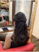 結婚式ハーフアップset