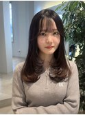 レイヤーミディ / シースルーバング / お顔まわりレイヤー