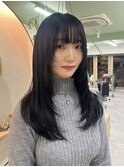 ブルーブラック×レイヤーカット