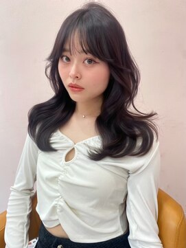 ボタン シブヤ(VOTAN SHIBUYA) ラベンダー/グレージュ/韓国ヘア/渋谷/レイヤー/顔まわり