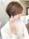 ショートヘア/前髪なしショート/ショート/30代40代50代/表参道