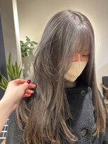 アカラ(acala)&nbsp;ハイグレージュロング【イルミナカラー/髪質改善/縮毛矯正】