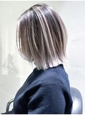 ボブくびれヘア顔周りレイヤーミディアム_ba378951
