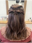 ハーフアップ
