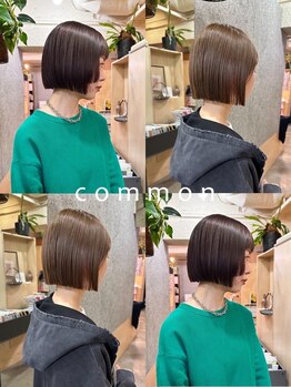 コモン(common)の写真/ボブやショートstyleが得意なサロン≪common≫.360度どの角度から見ても美しい仕上がりに―。