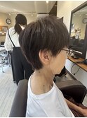 ツーブロック・ボーイッシュ・50代・シルエット