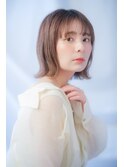 外ハネウェットボブ/イルミナ/イノア/メテオ/TOKIO/40代/50代