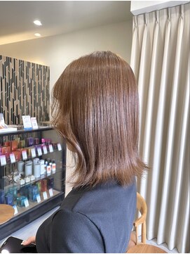 ティム(tim) 《hinako》ブリーチなしWカラー：Caramel brown.