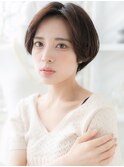 かきあげバングヘルシースタイル丸みショートA0上尾20代30代40代