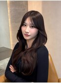 暗めカラー/韓国風巻き/レイヤーカット/髪質改善/縮毛矯正/銀座