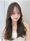 大人可愛いロングレイヤー