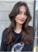 黒髪/オリーブグレー/小顔/ココアベージュ/髪質改善/縮毛矯正