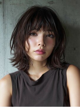 アンドレイ 表参道(andrey) 黒髪カタログ/クラゲヘアー/オリーブグレー/表参道