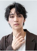 センターパートメンズショート